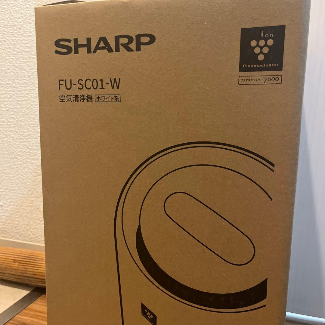 ※未開封　SHARP FU-SC01-W 空気清浄機 SHARP（シャープ） 空気清浄機 FU-SC01-W プラズマクラスター7000