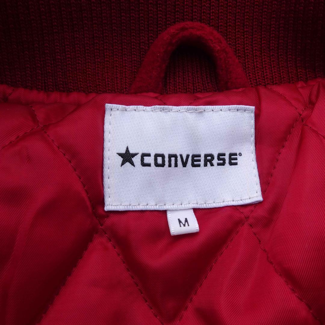 CONVERSE コンバースオールスター袖革 スタジャン M レザー刺繍ワッペン