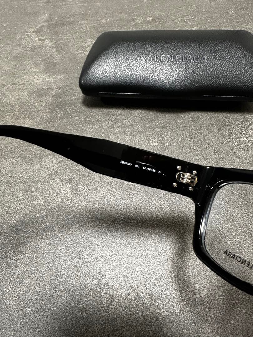 正規品 BALENCIAGA 林和希着用 クリアレンズ サングラス ブラック