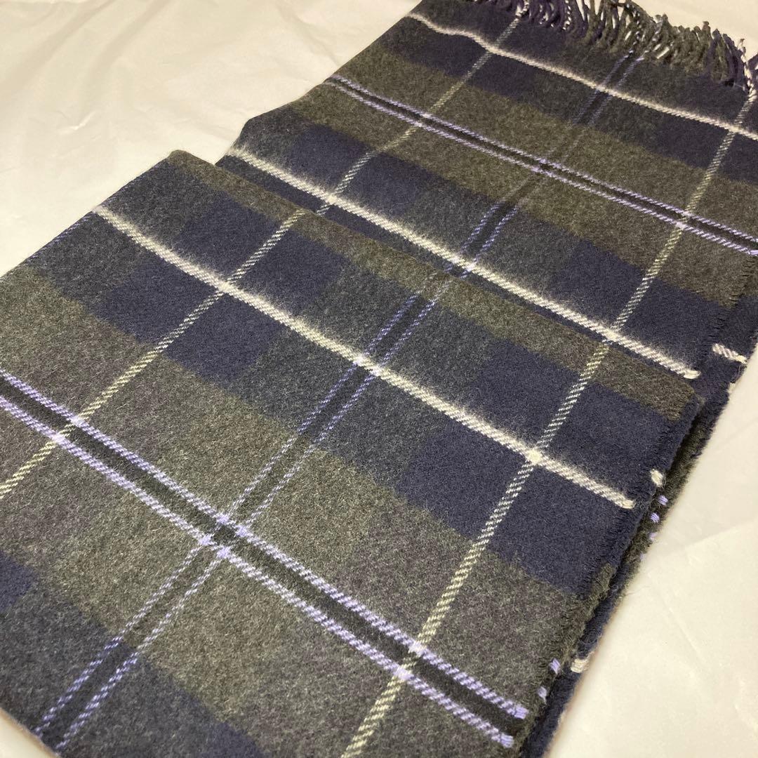 美品 ジョンストンズ アローズ別注 カシミヤ54% 中大判ストール 国内