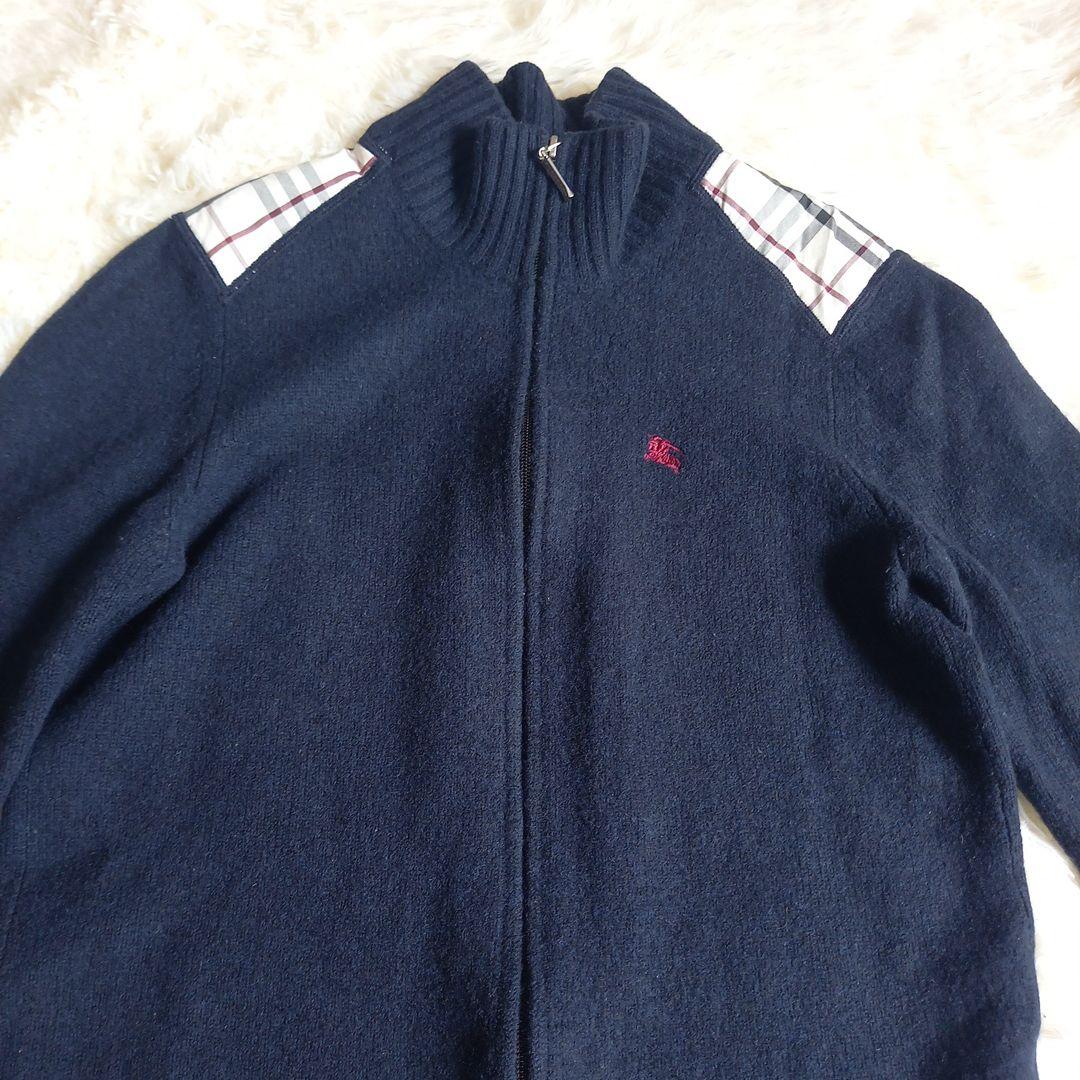 土日限定セール☆バーバリーブラックレーベル☆カシミア混 ニットノバ