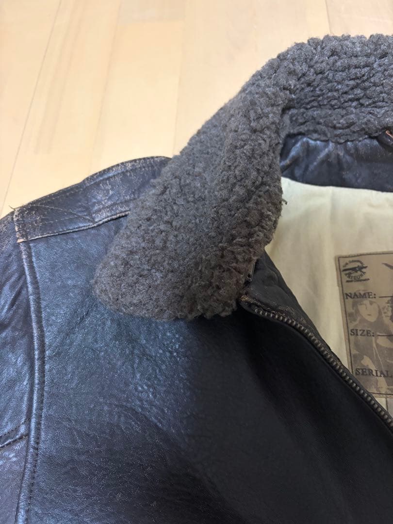 G1 スタイル ダークブラウンジャケット ボア取り外し可能