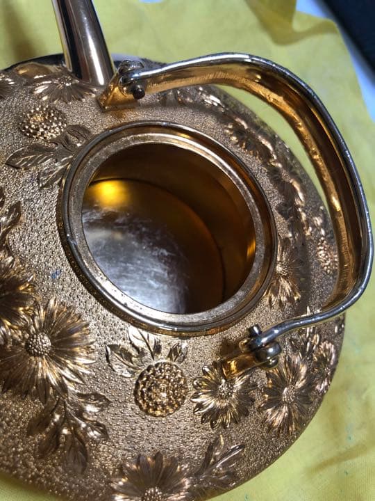 中古 寿瓶子 24KGP 慶事用 金色酒器セット ナガサキヤ50周年記念品