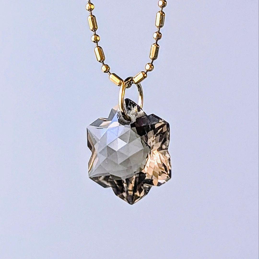 ♢容音♢訳あり♢K18スモーキークォーツ4.5ct チャーム K10 スモーキークォーツ チャーム