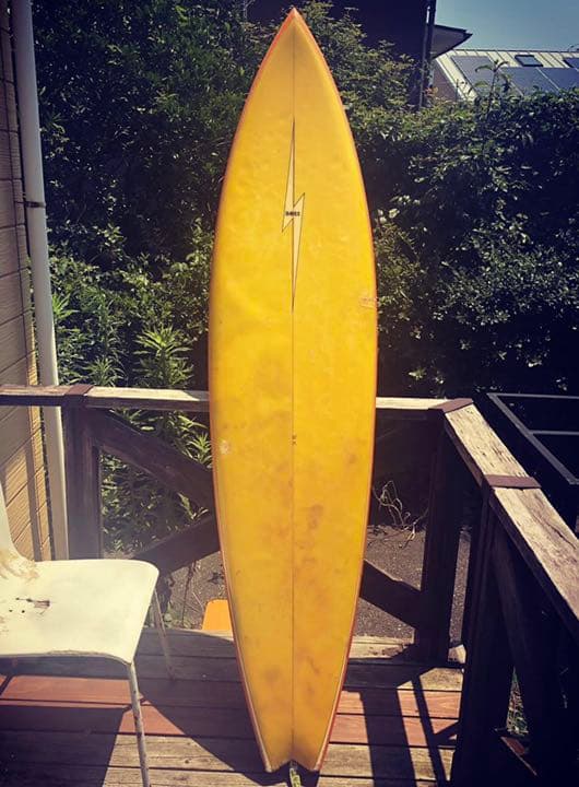 J*0様 激レアビンテージ ライトニングボルト サーフボード シングルフィン 6 J*0様 激レアビンテージ ライトニングボルト サーフボード シングル