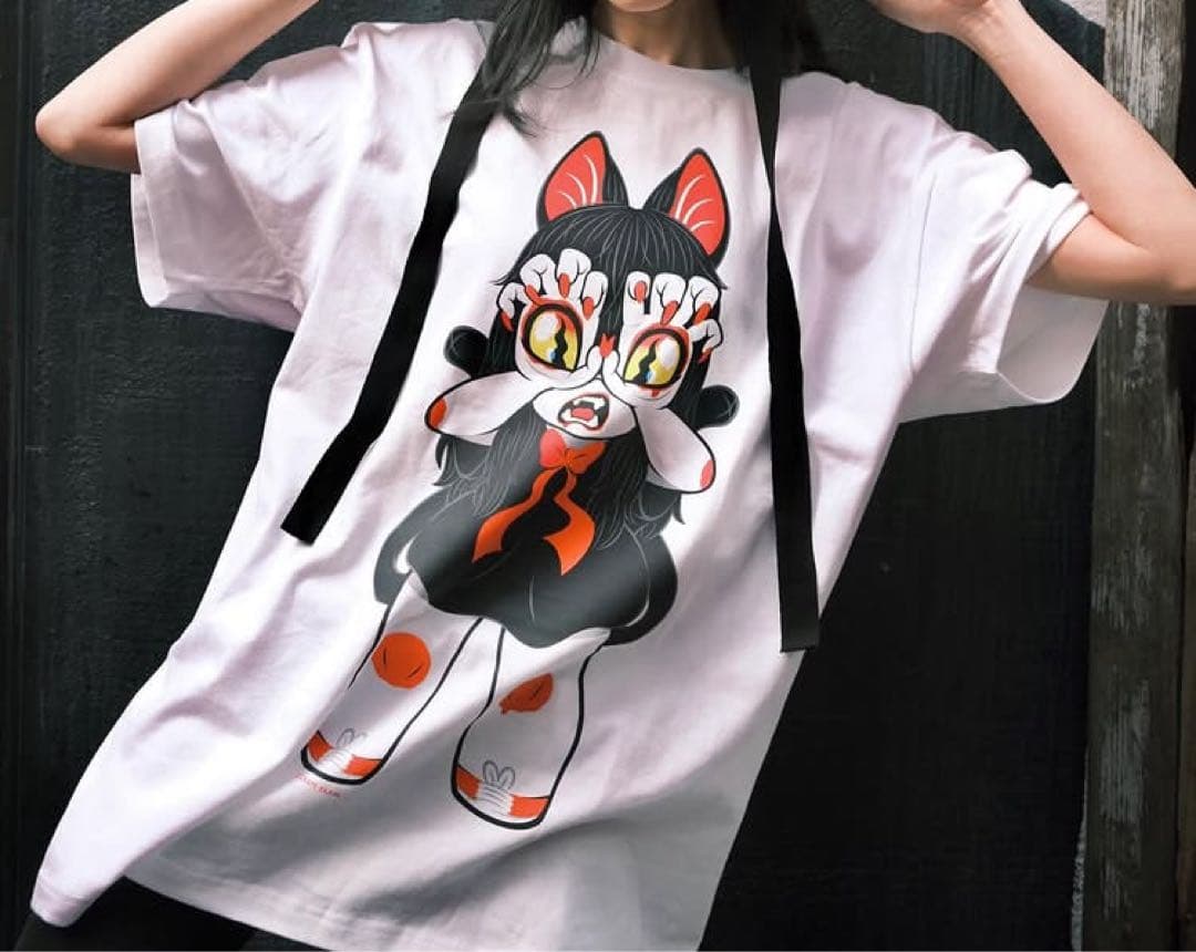 GRAPE BRAIN 戦慄！ にぎるちゃん 222 T-SHIRT 白 箱付 GRAPE BRAIN 戦慄！にぎるちゃん 222 ver. Tシャツ 白 XL - メルカリ