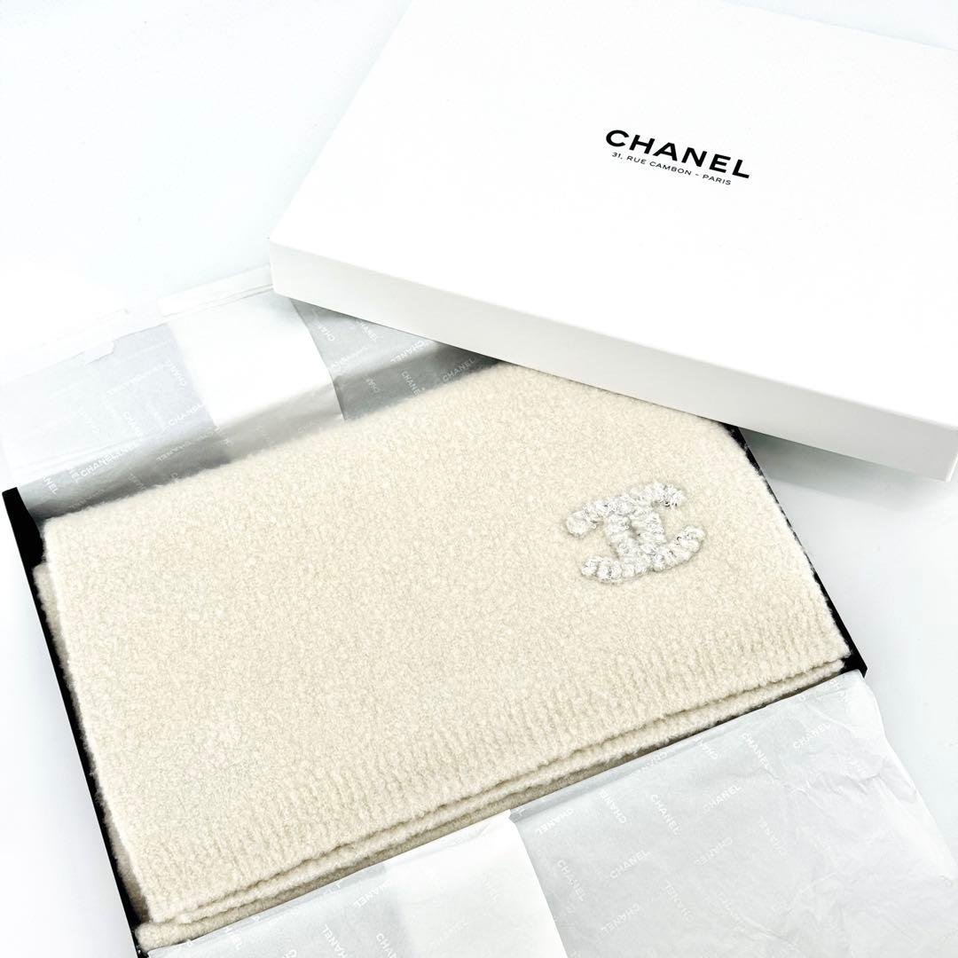CHANEL シャネル 2025AW カシミアマフラー ストール ココマーク - メルカリ