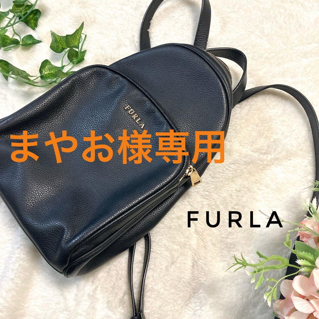 まやお◆FURLA フルラ レザー バックパック リュック ブラック 楽天市場】Furla フルラ バックパック Flow MINI フロー ミニ WB01291