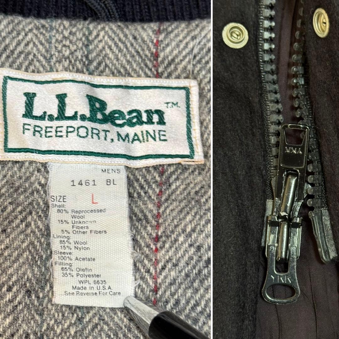 L.L.BEAN 80s USA製 ウールストームコート ダークネイビー