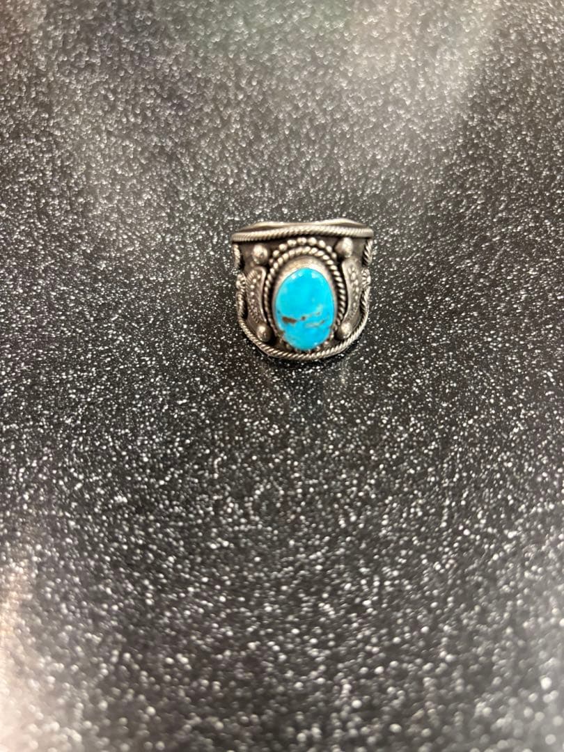 最終値下げ Navajo ナバホ族 デルバートゴードン ターコイズリング 25