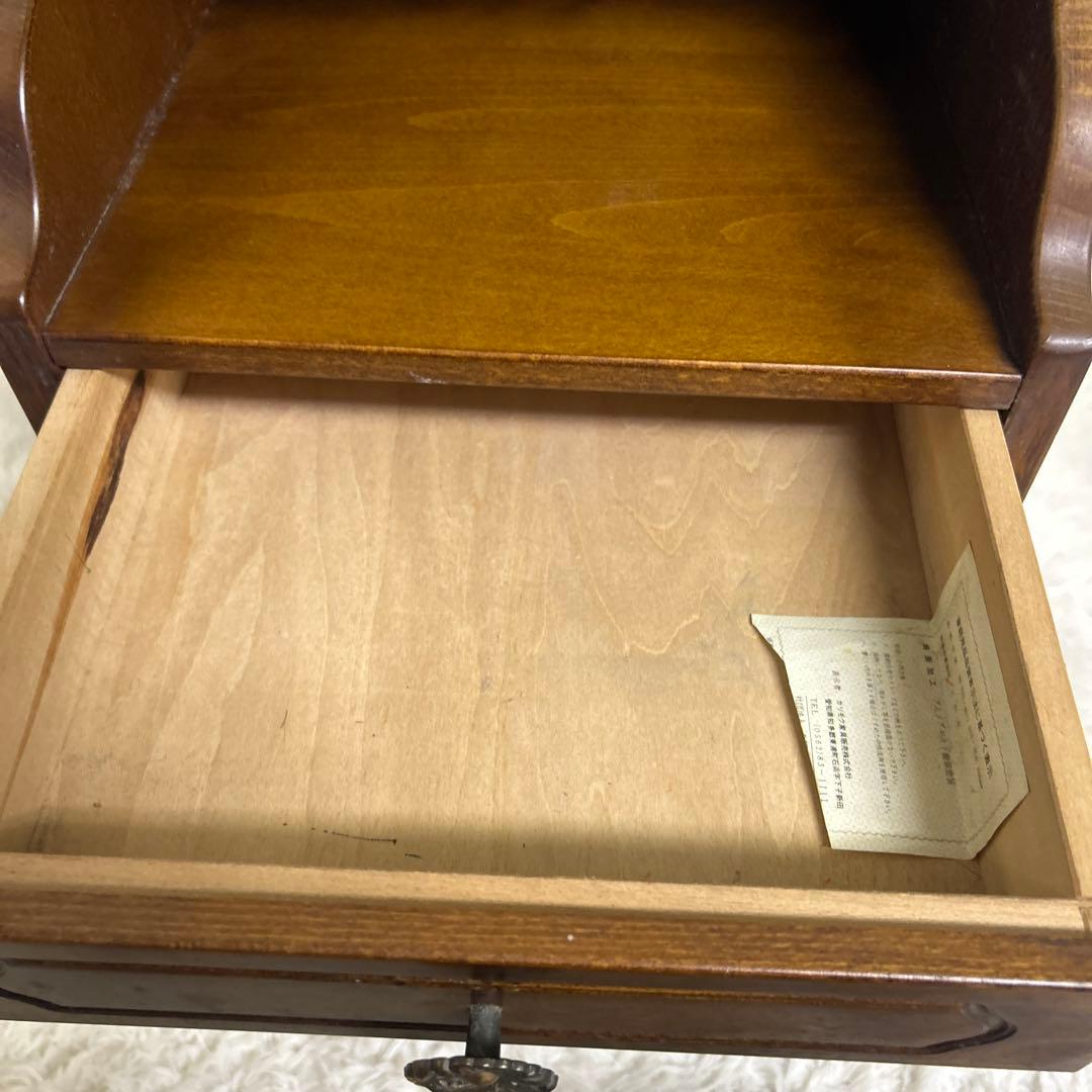 美品】カリモク 電話台 花台 サイドテーブル レトロ ヴィンテージ
