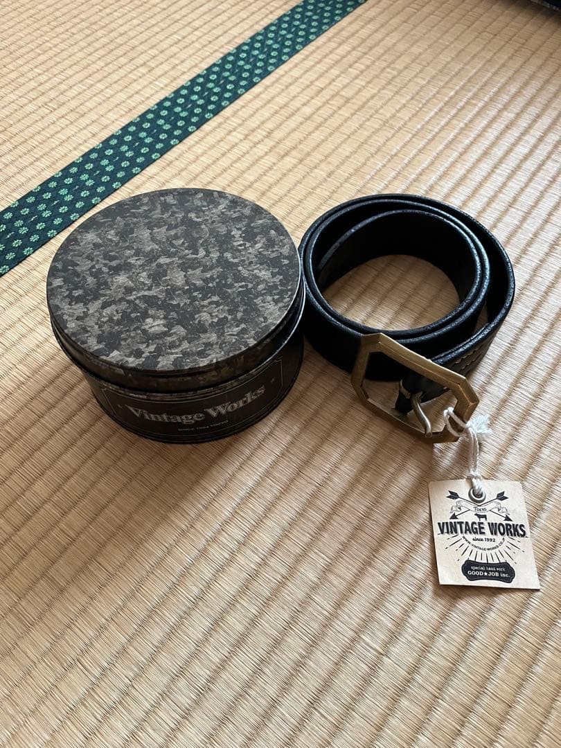Vintage Works DH5684 ブラック 31/79 本革真鍮 日本製 Vintage Works】DH5684 HAND MADE LEATHER BELT｜アメカジファッション