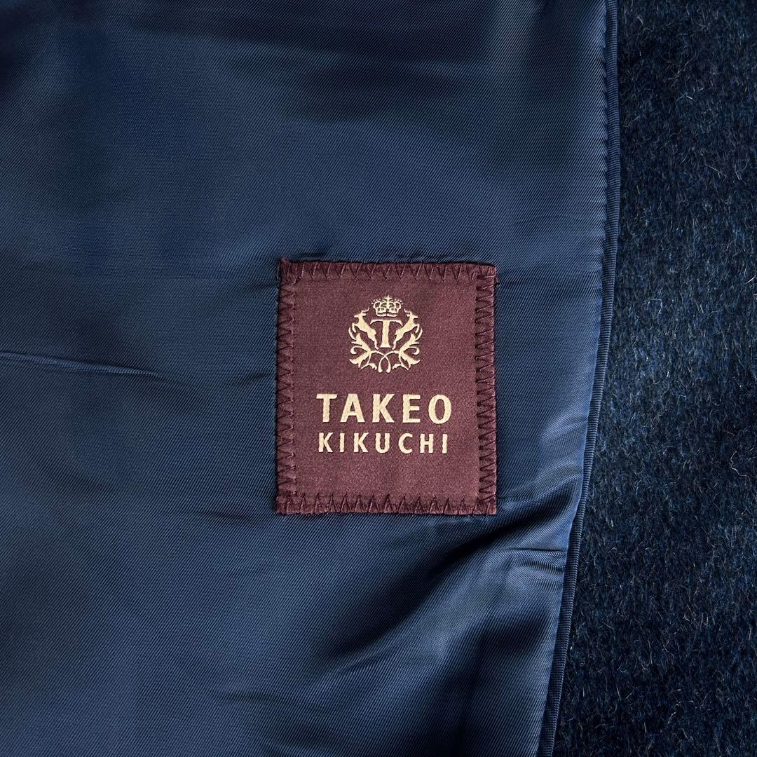 お*ー様 美品 タケオキクチ アンゴラ ビーバー シングル チェスター