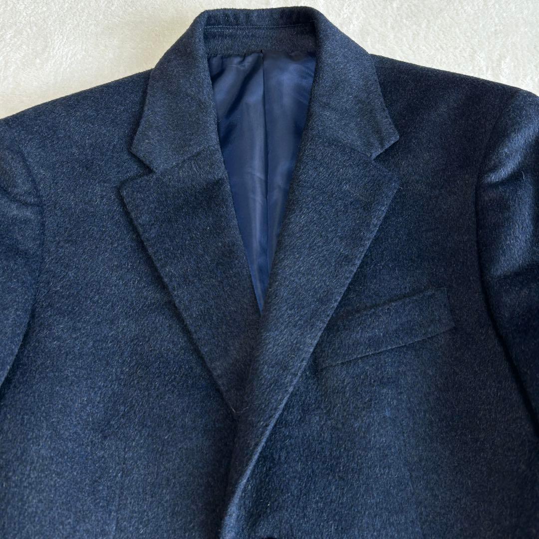 お*ー様 美品 タケオキクチ アンゴラ ビーバー シングル チェスター