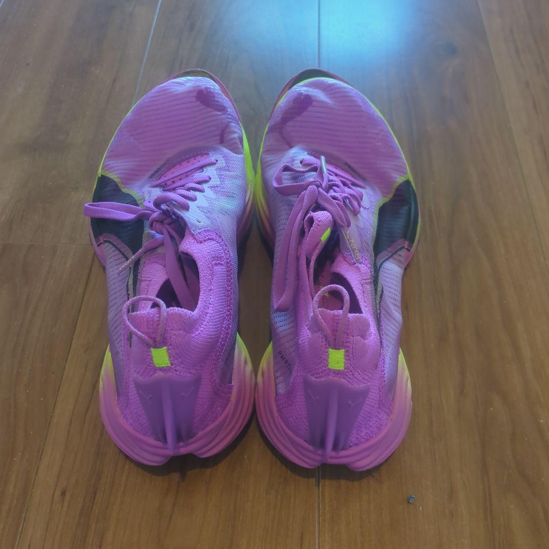 PUMA ハイペリオンエリート2 /24.5cm ピンク/イエロー