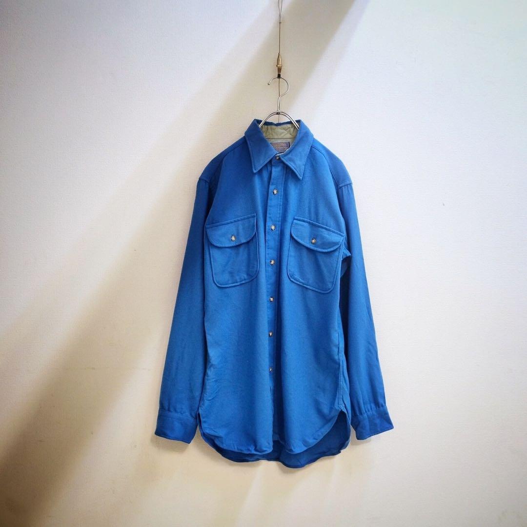 激レア 美品 70s ペンドルトン ヴィンテージ ターコイズブルー ウール