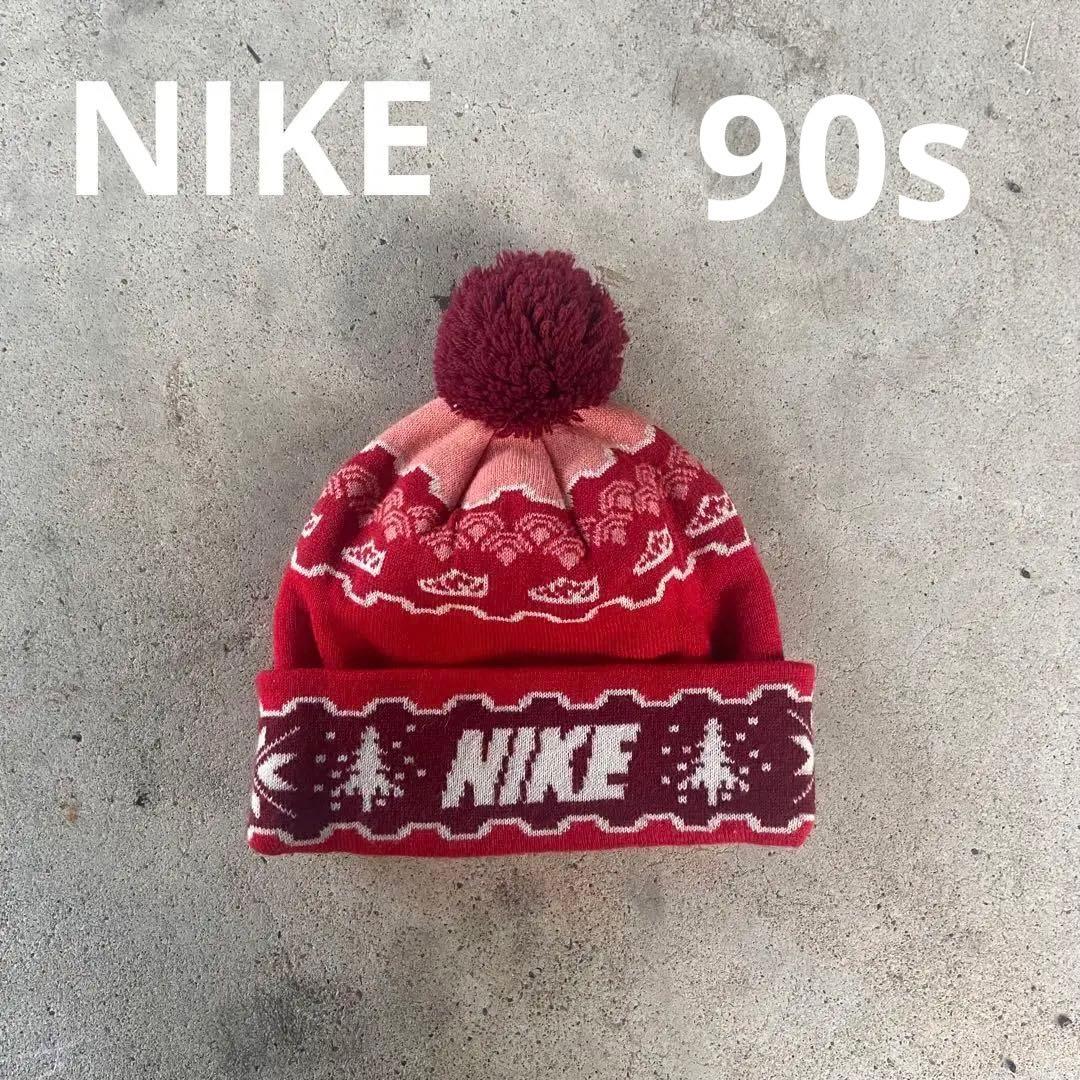 90〜00s NIKE ポンポンニット帽 ビーニー y2k - メルカリ