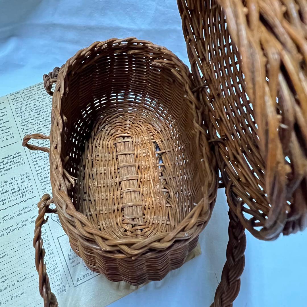 フランス アンティーク パニエ バスケット ラタン 籐編みかご ドールパニエ