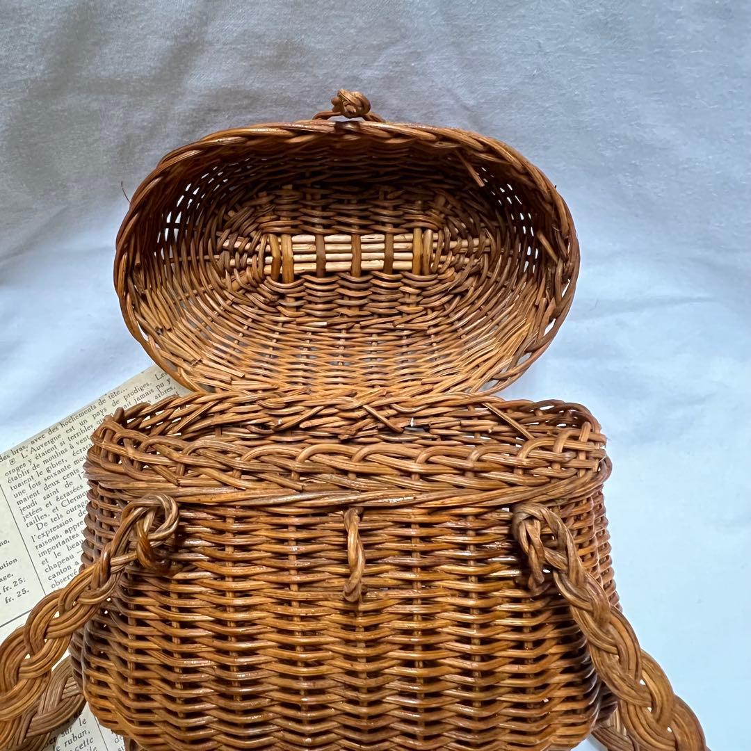 フランス アンティーク パニエ バスケット ラタン 籐編みかご ドールパニエ