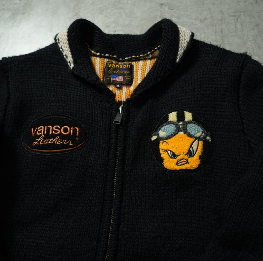 希少】vanson カウチンニット Looney Tunes Tweety