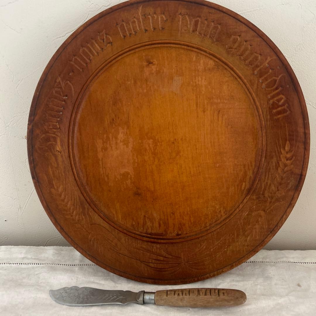 アンティーク ブレッドボードとサンドイッチナイフのセットの通販はau