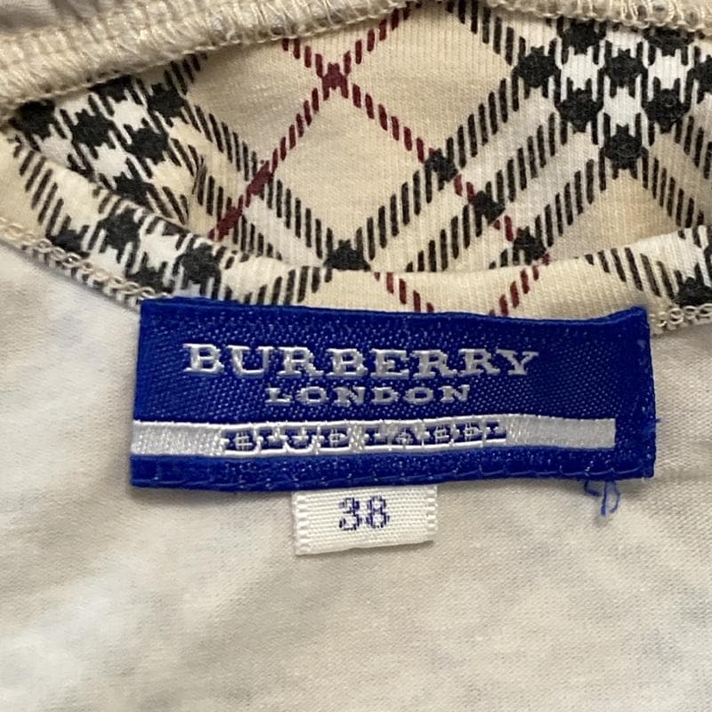 高級】Burberry キャミソール ノバチェック ホースロゴ 刺繍 38