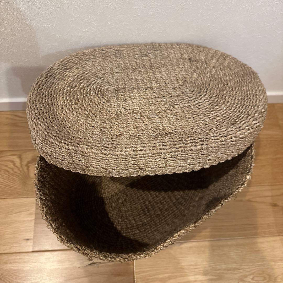 ♥廃盤 新品未使用 無印良品 アバカ 蓋付きバスケット オーバル