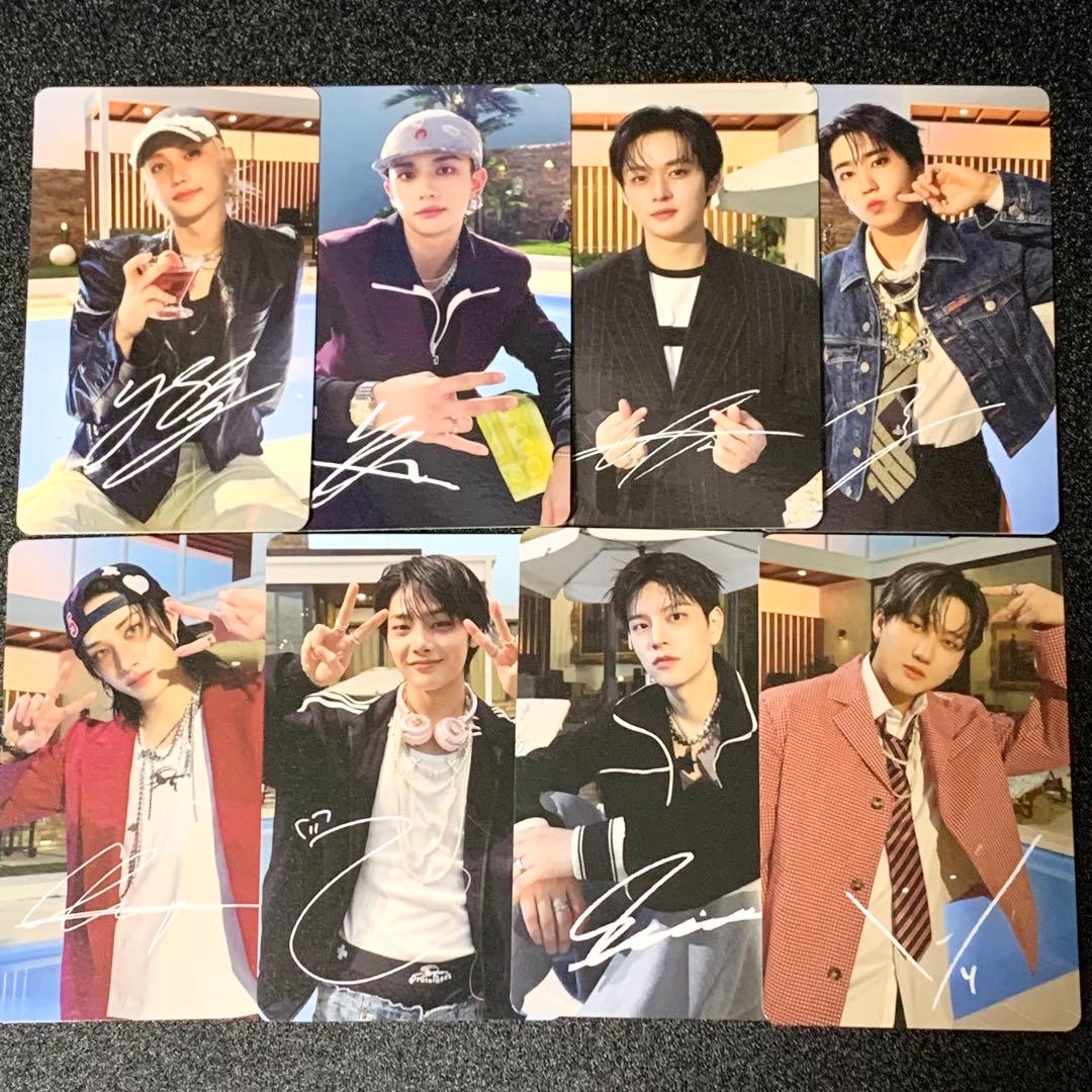 StrayKids DO IT HMV ラキドロ A サイン 8種 コンプ StrayKids DO IT HMV ラキドロ A 8種 コンプ 一部サイン① スキズ