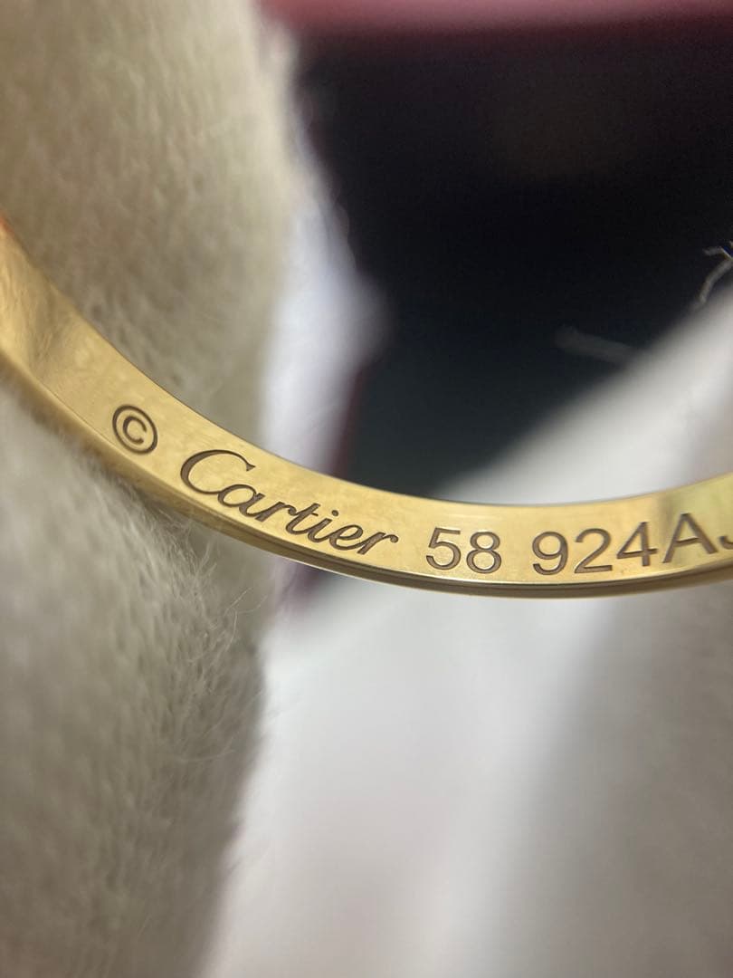 定価123,000円　カルティエ　K18リング　2.5g