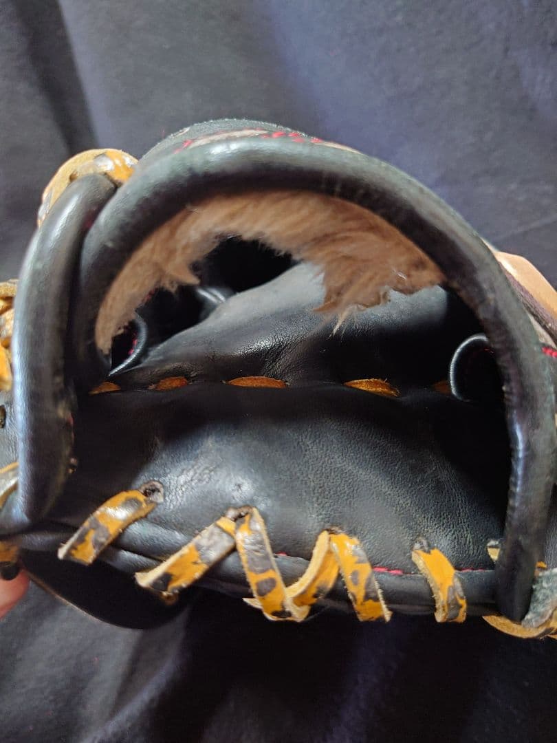 《中古》アシックスゴールドステージ軟式用 BGRFJ-S ヒョウ柄ギャル仕様