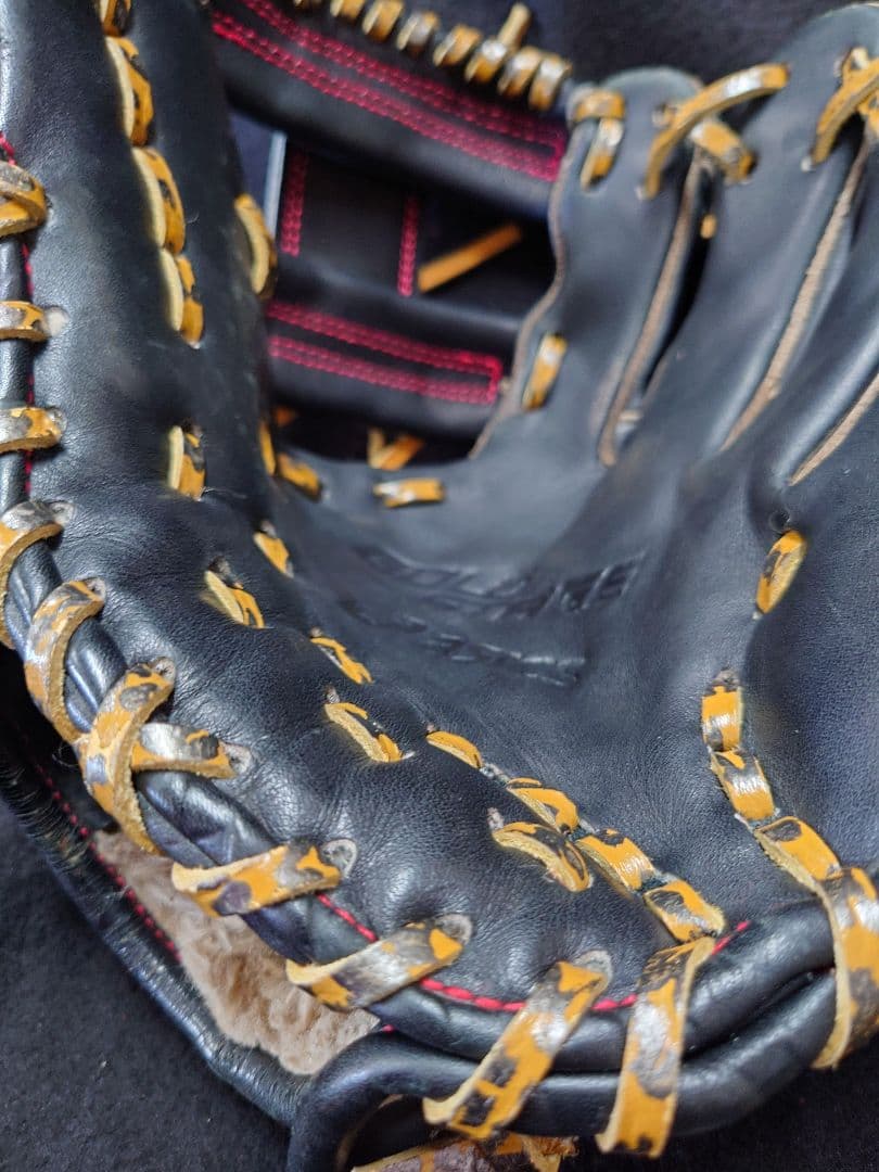 《中古》アシックスゴールドステージ軟式用 BGRFJ-S ヒョウ柄ギャル仕様