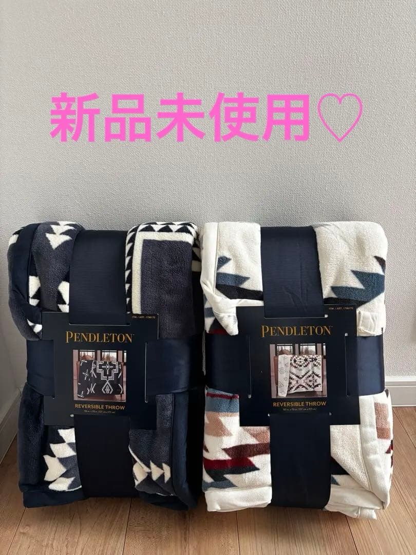 新品未使用♡ペンドルトンブランケット♡ペンドルトン毛布♡コストコ毛布 PENDLETON（ペンドルトン） ツインブランケット（シェルパブランケット