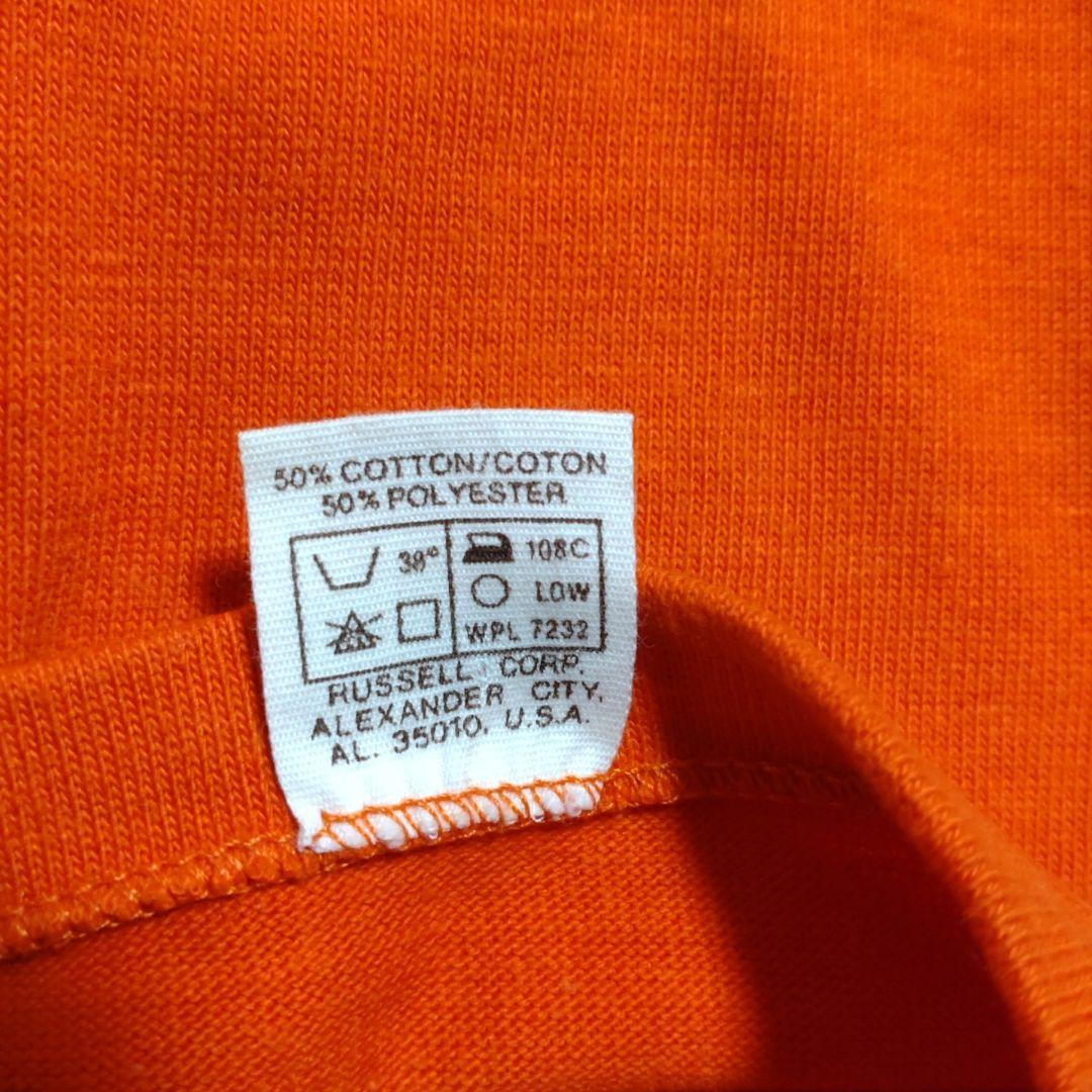 Russell Athletic 金タグ フットボールTシャツ オレンジ - メルカリ