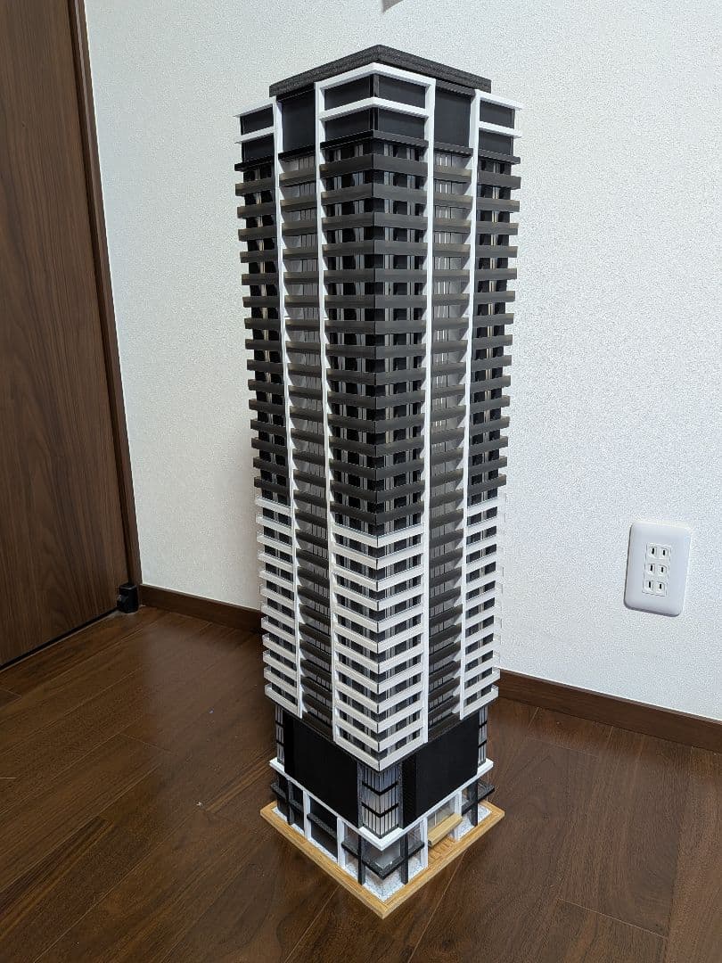 Nゲージ 自作ストラクチャー 超高層タワーマンション タワマン