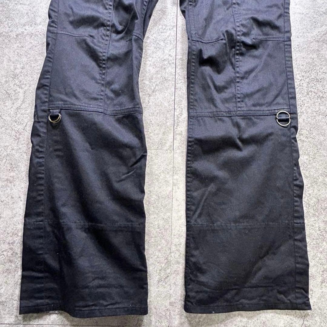 archive】gimmick flare pants/Y2K/opium/黒 archivegimmick flare