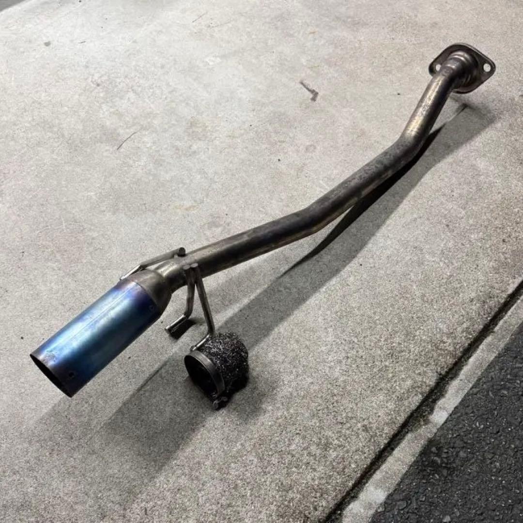 FD2 モリモリ管 チタン 3Q自動車 モリモリ管 静 ｼｽﾞｶ ちゃん （Type-1/3Q-FD2-JAS-70ti/出口