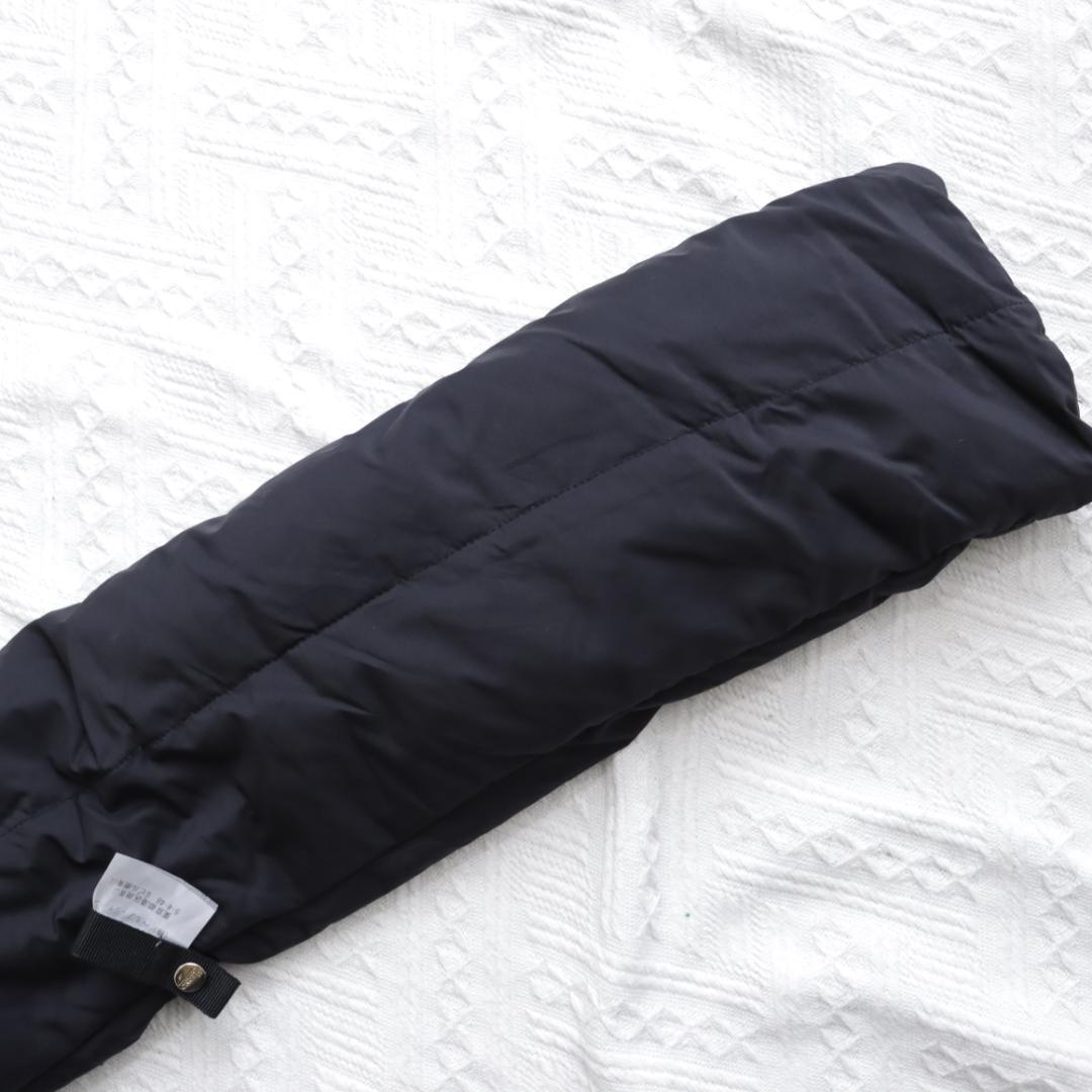 極美品！HERNO ダウン ネックウォーマー マフラー ブラック スヌード