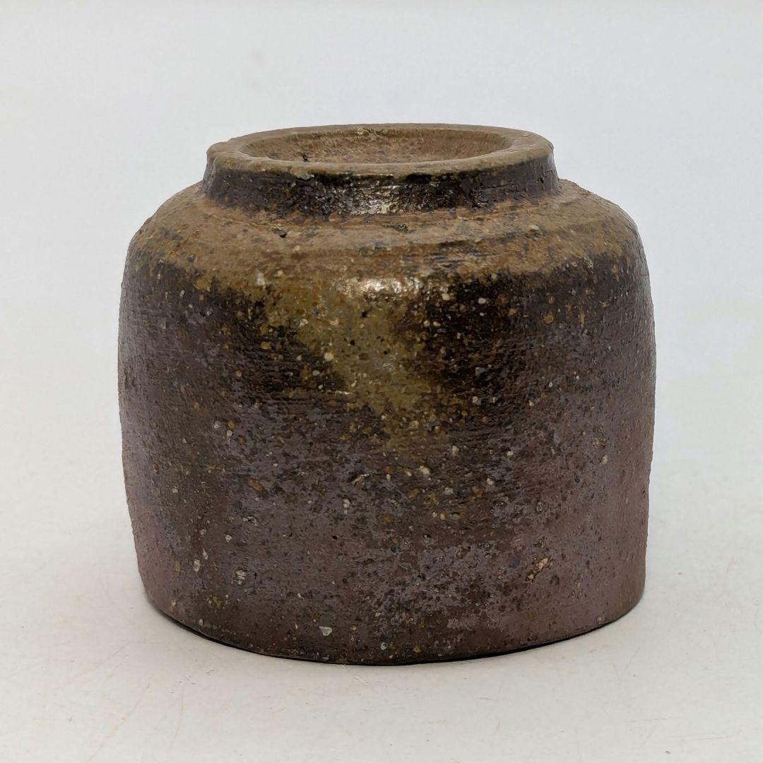 岡山県重要無形文化財 四代松田華山 備前焼 酒呑 共箱共布