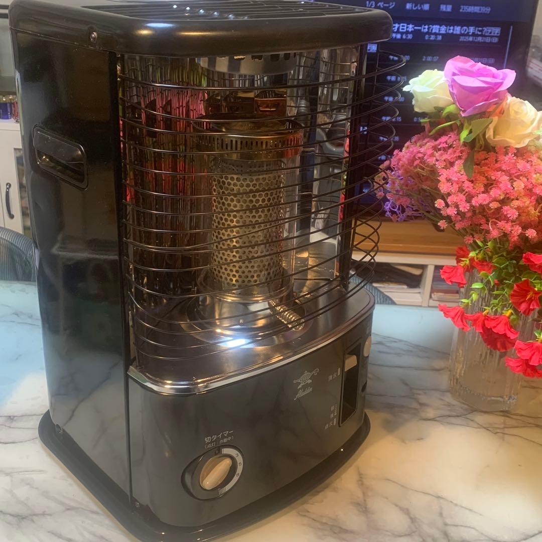 美品 3TRIPLE消臭 ストーブ メッシュカバー付 よごれま栓 電子点火 遠