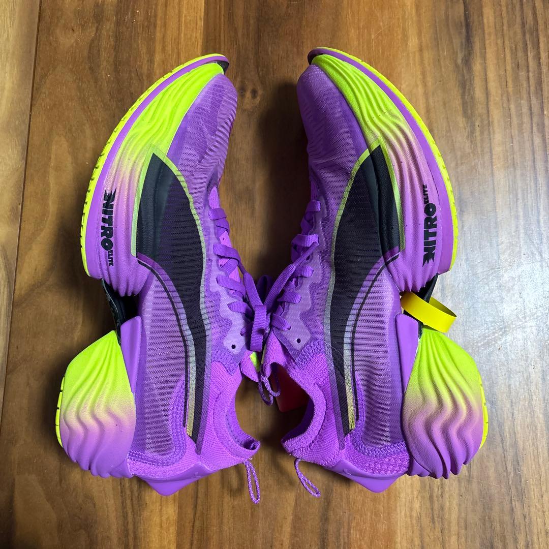 PUMA FAST-R NITRO ELITE2 紫/黄緑 26センチ