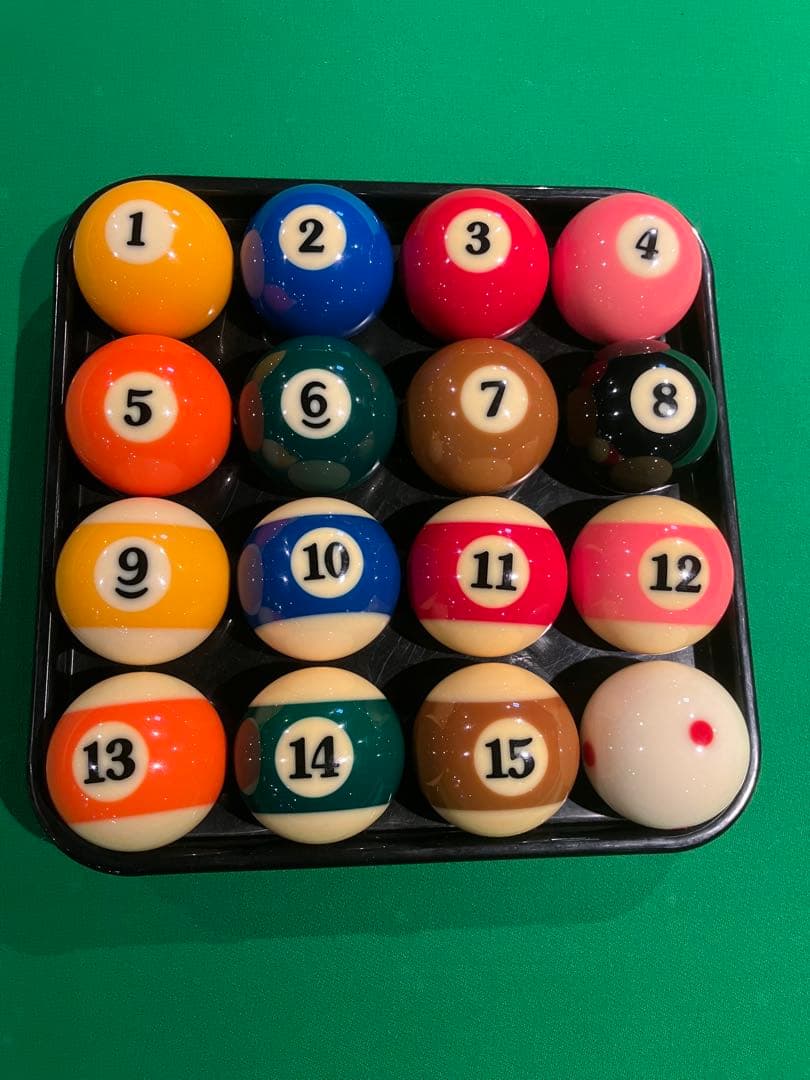 アラミス　ビリヤードボール 16個セット ケース付 ボール アラミストーナメント ブラック デュラミス : ビリヤード