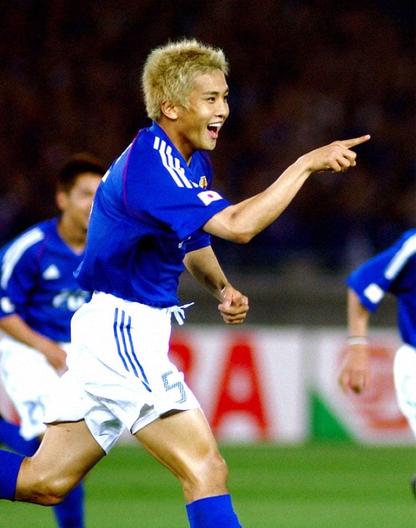 新品タグ付き・デッドストック】稲本潤一 ＃5 日本代表（H）2002