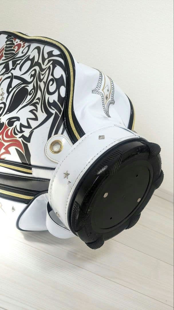 希少！ CRAZY キャディバッグ スカル 9型 ゴルフバッグ スタッズ