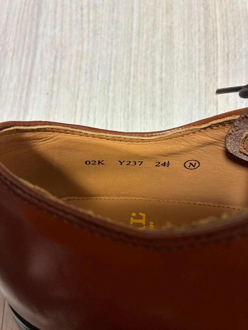 【新品】REGALメンズ ビジネスシューズ プレーントゥ ブラウン 24.5cm