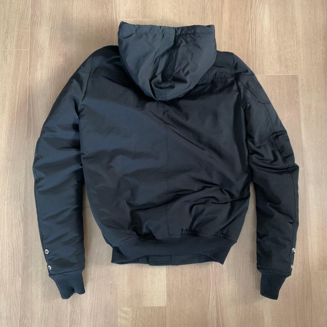 17FW Rick Owens フード MA-1 サイズ46 ダウンジャケット - メルカリ