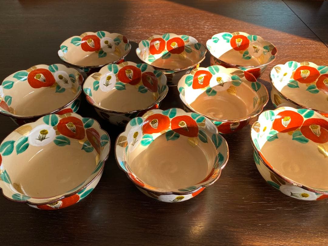 乾山写向付 各種 | 陶花堂 乾山写 京焼 椿向付5