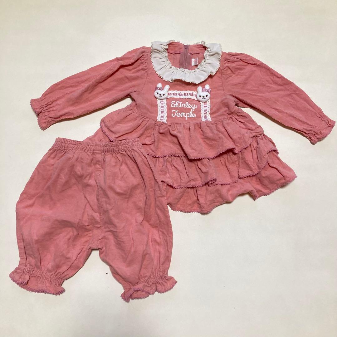シャーリーテンプル Shirley Temple うさぎ ワンピースパンツセット