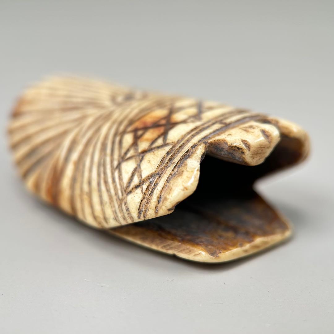立体的なデザイン彫刻極上根付天然素材アンティーク骨董飾り物古美術