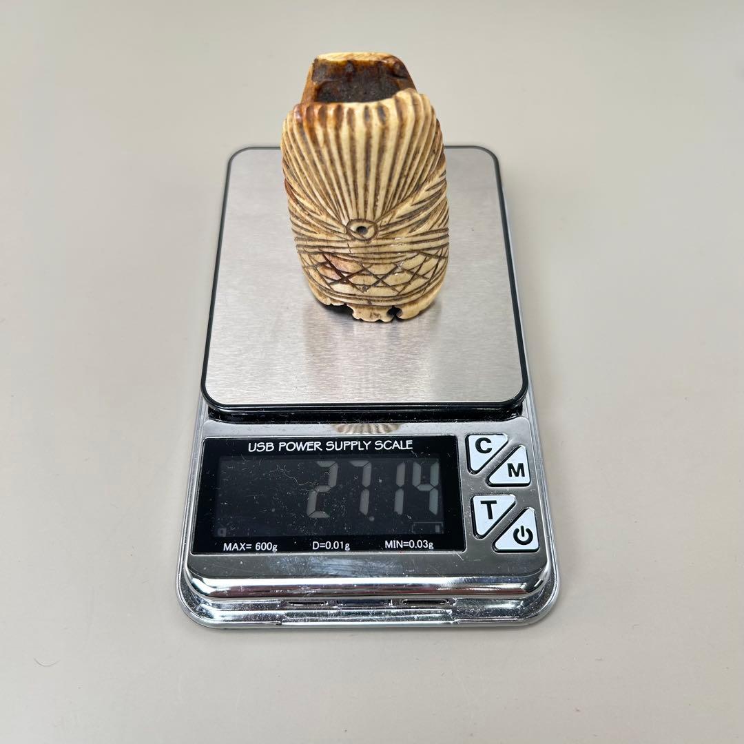 立体的なデザイン彫刻極上根付天然素材アンティーク骨董飾り物古美術