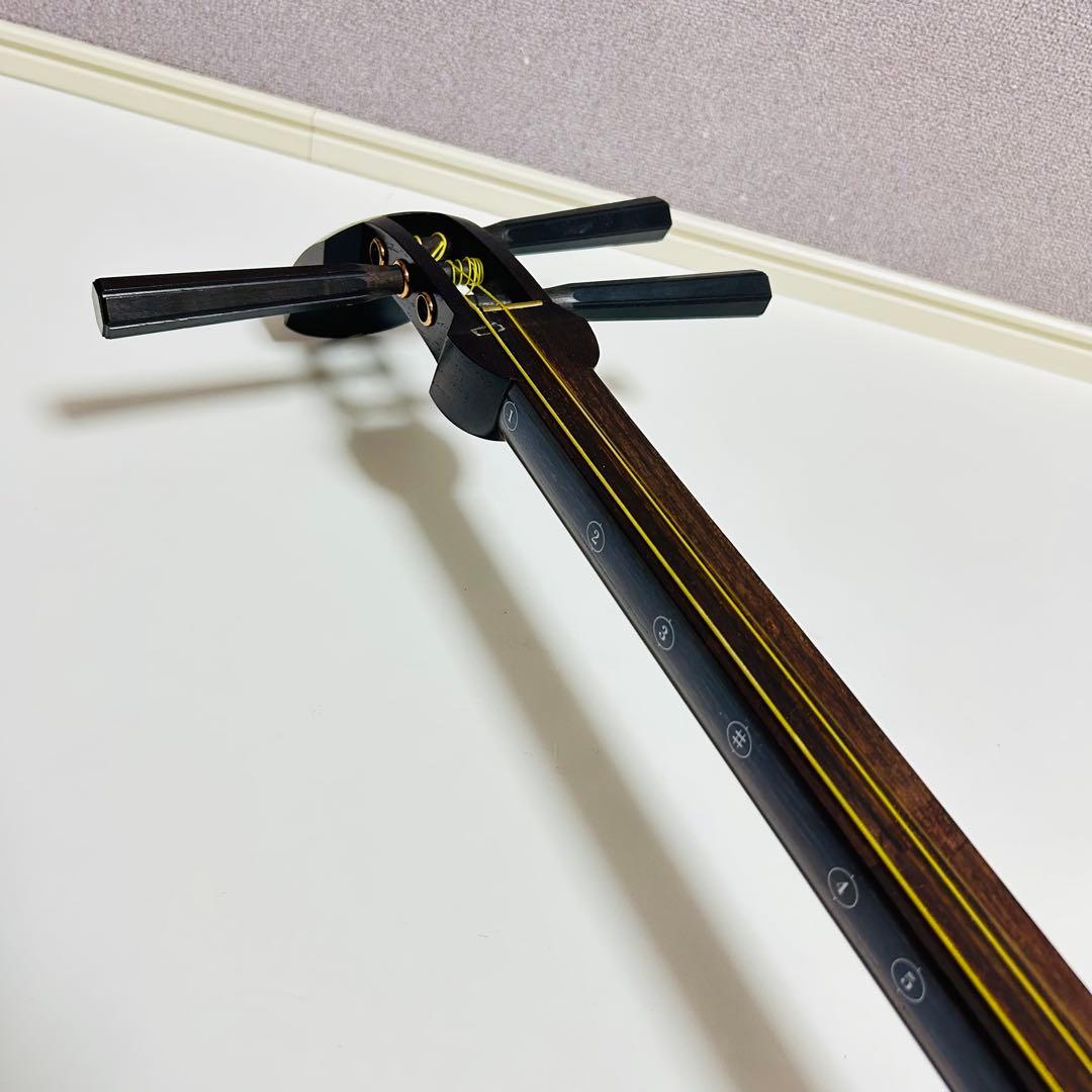 極美品】高級 津軽三味線 太棹 トチ目 紅木 丸内胴 正寸 プロ
